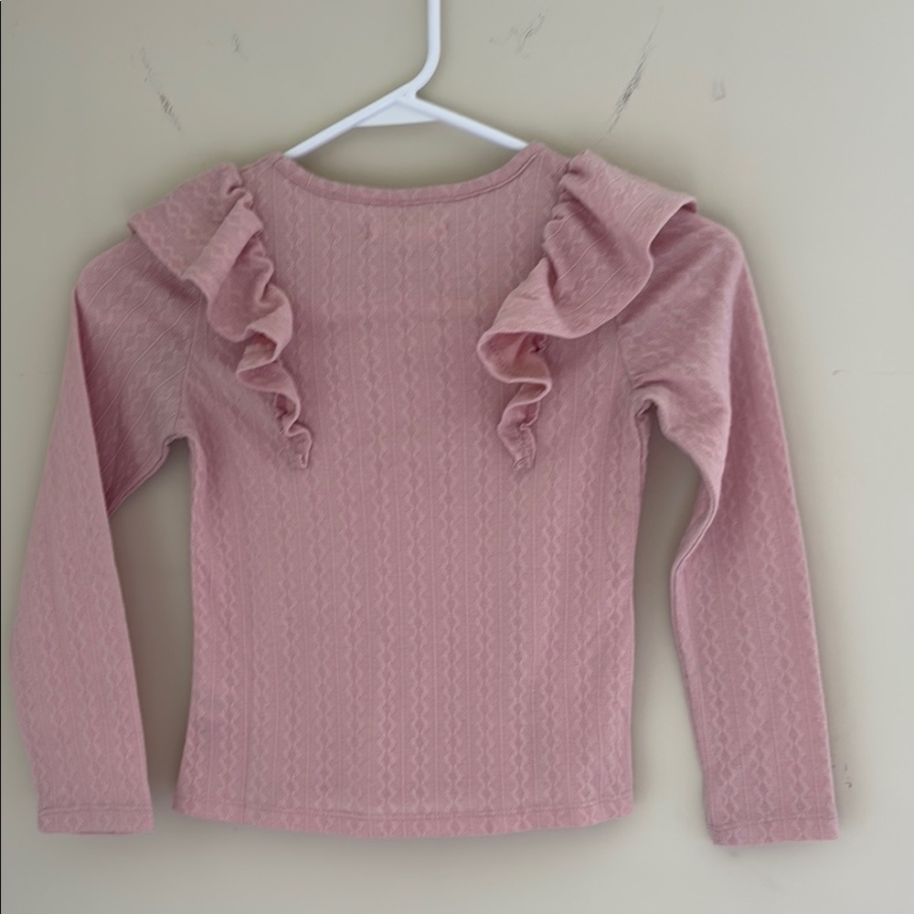 Pink Ruffled Kids Top - Picture 3 of 3